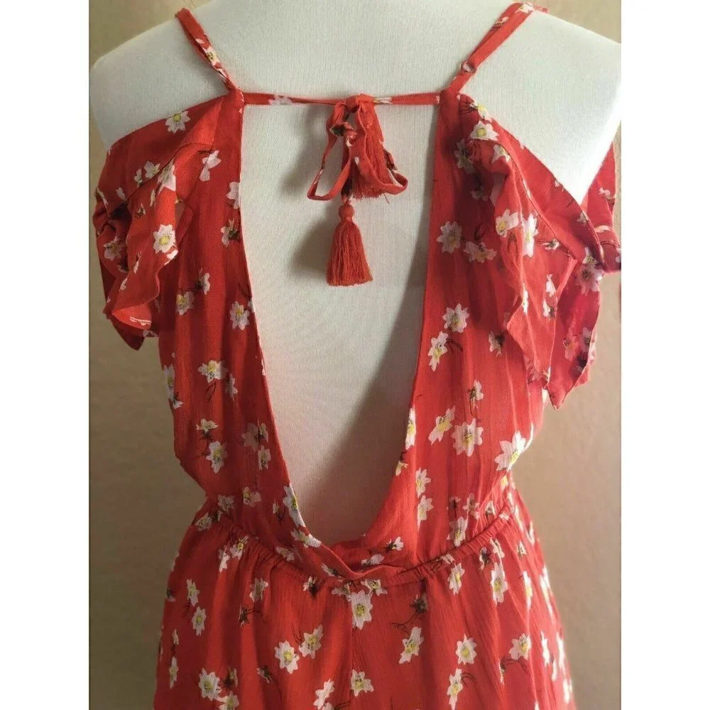 TOPSHOP Womens Daisy Floral Print Romper Size 8-10 - Picture 9 of 9